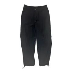【新品セレクト品】 Drawstring cargo pants black ドローストリング カーゴパンツ