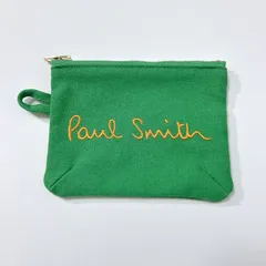 Paul Smith Logo ポールスミス ポップカラー ポーチ グリーン 緑