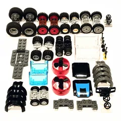 レゴ 正規品 中古 タイヤ(車7台分)・車部品 レゴブロック【管理番号：3457】のサムネイル