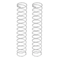 uxcell 2個 圧縮バネ 1mm ワイヤー径×15mm 外径×90mm 長さ304ステンレス鋼延長バネボールペン圧力バネ シルバー