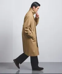 ユナイテッド アローズ バルマカーン ステンカラーコート ベージュ