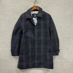 バーバリー 正規品 ブラックレーベル チェック コート M A08434