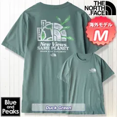 THE NORTH FACE 半袖Tシャツ New Views Smase Planet Tee, カラー；DuckGreen, サイズ；M