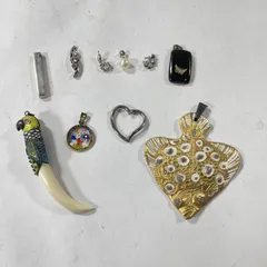 ★ シルバーアクセサリー シルバーペンダントトップ チャーム アソート 10点 まとめ売り  ペンダントトップ 総重量46.3g