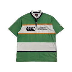 CANTERBURY カンタベリー 半袖 ラガーシャツ サイズ XL /グリーン系 メンズ スポーツ ラグビーのサムネイル