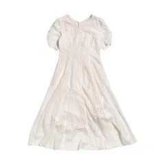 JILLSTUART ジルスチュアート レース 半袖 ロングワンピース サイズ M /ホワイト系 レディース フェミニン