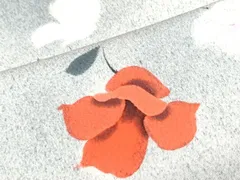 平和屋着物■上質な小紋　草花文　暈し染め　正絹　逸品　CABF1676th