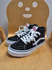 VANS スケートハイ ブラック キッズ 200