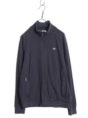 【お得なクーポン配布中!】 フランス 企画 ラコステ 鹿の子 トラック ジャケット メンズ M 程 古着 フルジップ ボーダー ライナー付き ブルゾン ジャンパー ハイネック