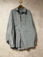 スナップボタン デニムジャケット シャツとしても着用可能