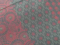 平和屋着物■上質な小紋　幾何学花間道　正絹　逸品　CABE7829ev