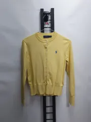 ポロ ラルフローレン カーディガン クルーネック ニット イエロー XS