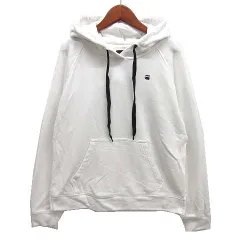 ジースターロウ G-Star RAW ルーズ スウェット パーカー 長袖 プルオーバー LOOSE HOODED SW WMN L/S ホワイト 白 Sのサムネイル