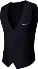 メンズ スーツ ベスト ビジネス フォーマル スリムフィット Vネック ジレ ブラック ワインレッド 紳士 サラリーマン 制服 通勤 オフィス 結婚式 成人式 上質 ビジネスチョッキ 男性