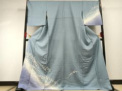 単衣正絹 美品加賀友禅 薄紫 訪問着 草花文様 落款あり - メルカリ