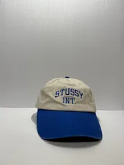 STUSSY インターナショナル ストラップバックキャップ ツートンカラー