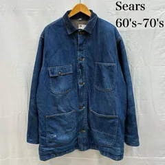 b*0様 雰囲気抜群 60s〜70s Sears カバーオール 70s Sears シアーズ ブランケット付き デニム カバーオール サイズ 42