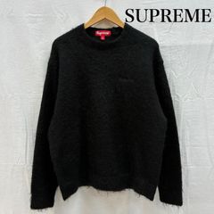 3181U【モヘヤ混・XL】シュプリーム☆ワンポイント刺繍ロゴ ニット