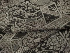 小紋 ふくれ織 紋意匠 伊と幸 正絹 反物 T9677 - メルカリ