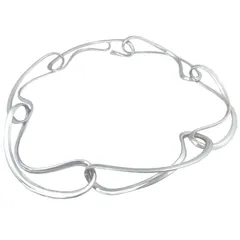 GEORG JENSEN　ジョージ　ジェンセン　ネックレス　925　インフィニティ　チョーカー　ヴィンテージ　シルバーのサムネイル