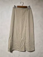 斜めボーダー ロング丈スカート