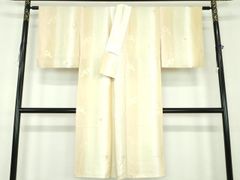 紬☆単衣☆ぜんまい紬☆居敷当付き☆やまと誂製☆正絹☆裄68.5cm☆身幅