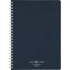 コクヨ ノート ソフトリングノート ナチュラル 80枚 A5 A罫 紺 ス-SV638A-DB