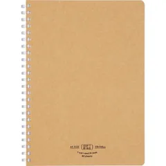 コクヨ(KOKUYO) ノート ソフトリングノート ナチュラル 80枚 A5 A罫 茶 ス-SV638A-S ベージュ