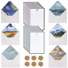 【新着商品】手紙 封筒 便箋 シンプル 大人 挨拶状 お礼 シール 大量 おしゃれ メッセージカード 感謝 ギフトカード 結婚式 レターセット 誕生日 記念日 母の日 (ホワイト)