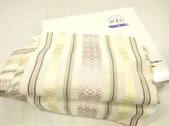 平和屋着物＊夏物　本場筑前博多織　ワンタッチつけ帯　紗献上　やまと誂製　共箱付き　正絹　逸品　DABC8971cm