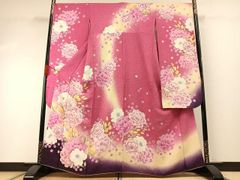 FN12211y 着物 振袖 正絹 花柄 163〜173cm - メルカリ