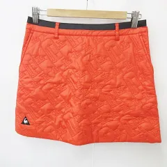 ルコックスポルティフ le coq sportif GOLF ゴルフ スカート 中綿 キルティング ワンポイント レッド ブラック 赤 黒 9