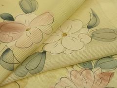 bibibi】着尺 反物 縮緬 素描 小紋 花柄 紋意匠 正絹 - メルカリ