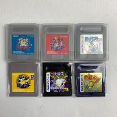 【中古美品】 Nintendo GAME BOY GB ニンテンドー ゲームボーイ ソフト 6本 セット まとめ ポケットモンスター ポケモン 【023-260401-mh-12-fuz】