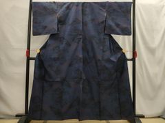 平和屋着物▽上質な紬 単衣 草花文 正絹 逸品 AAAV2751fy - メルカリ