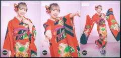 FRUITS ZIPPER その場で分かる!ランダム生写真 仲川瑠夏 2023振袖ver. 3枚コンプ