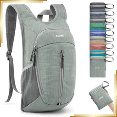 【新品】 [G4Free] 10L ハイキングバックパック 小型旅行 ハイキングデイパック 軽量パッカブルバックパック カジュアル折りたたみバッグ 軽いウォーキングやランニング 0