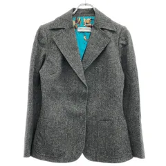 DOLCE&GABBANA ドルチェ＆ガッバーナ スカーフライニングブレザージャケット F846 6334 グレー 40のサムネイル