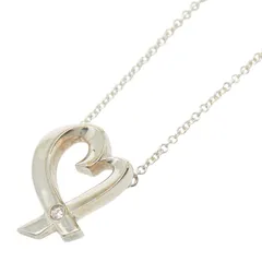 ティファニー ラビングハート 1P ダイヤ ネックレス SV925 シルバー レディース TIFFANY&Co.【1-0261855】