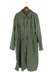 ショコラフィネローブ chocol raffine robe ワンピース 長袖 無地 ロング サイズF カーキ QQQ