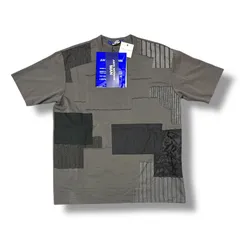 未使用 JUNYA WATANABE 25SS 綿天竺 × 多素材パッチワークTシャツ 半袖カットソー ジュンヤワタナベ WO-T007 チャコールグレー L （96064A5）のサムネイル