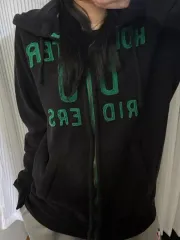 ホリスター ブラック フードジップアップ