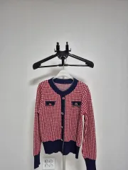 長袖ニットカーディガン