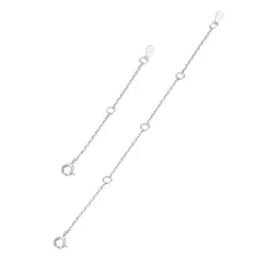 【数量限定】10cm 5cm 2本セット ネックレス シルバー925 延長 調整用 アジャスターチェーン 金属アレルギー対応 アクセサリー