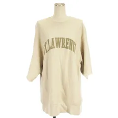 アパルトモン ドゥーズィエムクラス L'Appartement DEUXIEME CLASSE × アメリカーナ AMERICANA トレーナー スウェット プルオーバー 袖カットオフ プリント コットン アイボリー  ■FFのサムネイル