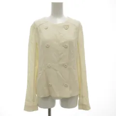 ヴィヴィアンタム VIVIENNE TAM ノーカラージャケット ダブルブレスト 1 白 ホワイト /GV ■YHS15のサムネイル