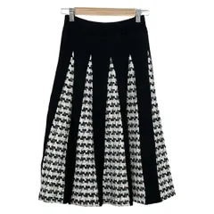 Chesty(チェスティ) ロングスカート サイズF レディース美品  - 黒×ピンク×マルチ ウエストゴム