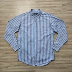 100) ポロラルフローレン ストライプ 長袖 シャツ