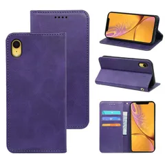 【新着商品】用 用 ケース ケース ケース 用 5色(iPhoneXR スタンド機能付き マグネット 耐衝撃 手帳型) 財布型 カード収納 PUレザー 手帳型 手帳型 カバー xr (深い紫) xr iPhone iPhone iPhone 手帳型ケース XR