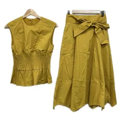 Mila Owen(ミラオーウェン) スカートセットアップ レディース美品  - ダークイエロー